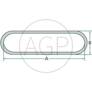 Řetěz DIN 5686 rovné dlouhé články bez povrchové úpravy o tloušťce 5 mm