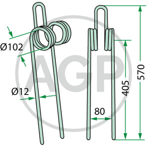 Zavlačovací pero 570 x 12 mm