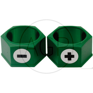 Krytka s obsahem 5x symbol +, 5x symbol - v zelené barvě