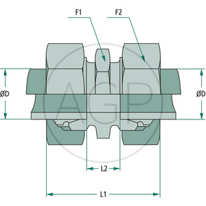 Stauff rovné šroubení se závitem M18 x 1,5 X-GV 12 L