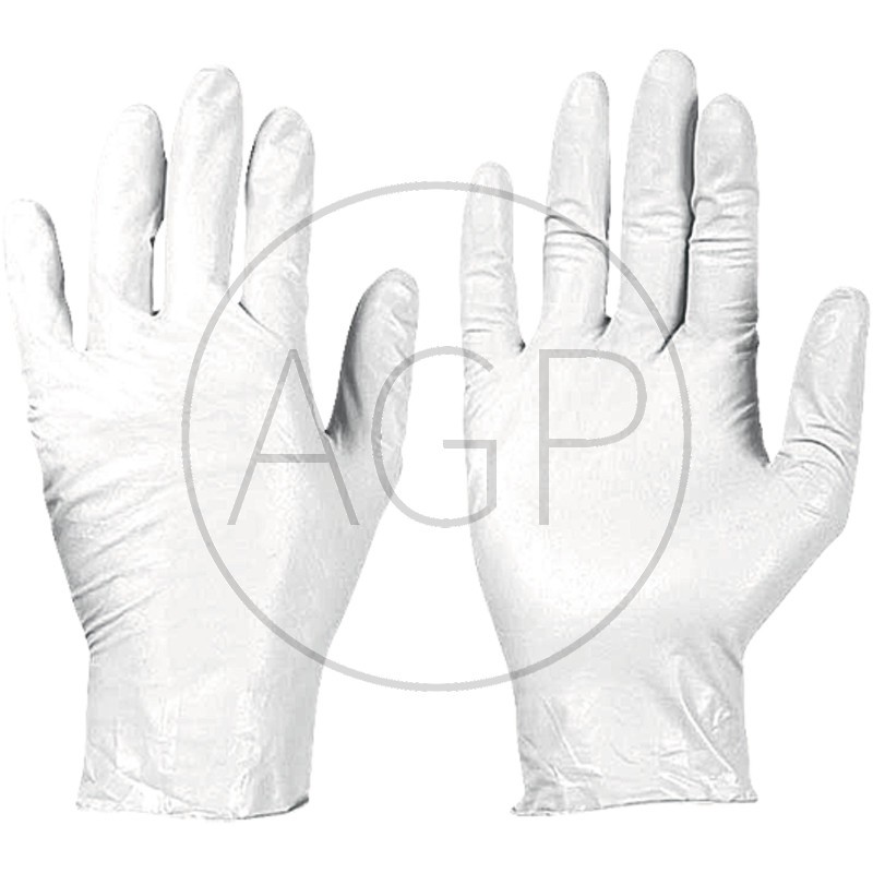 Jednorázové rukavice latexové bílé, velikost 10 - balení 100 ks