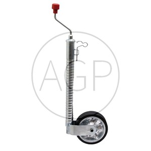 Opěrné kolečko přívěsného vozíku nosnost 300 kg trubka 48 mm se zajištění proti prokluzu