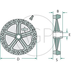 Kolo Crosskill pro válce Cambridge průměr 494 mm univerzální