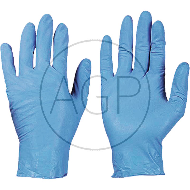 Jednorázové rukavice nitrilové, modré, velikost 10 - balení 100 ks