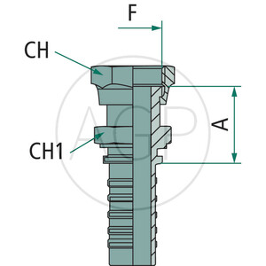 PN 12 DKORF 13/16"-14 DS