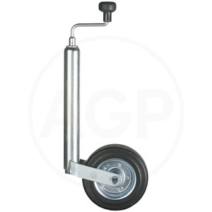 Opěrné kolečko k přívěsu nosnost 150 kg trubka 48 mm kolečko k přívěsnému vozíku 