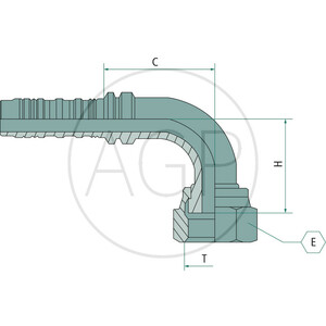 PN 16 DKORF 1" 90° SSP