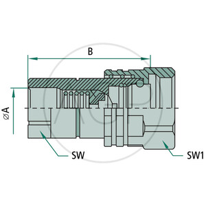 Schraub-Steckmuffe vnitřní závit 3/4" GAS