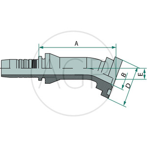 PN 12 SFL 1/2" 22,5°