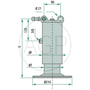 Hydraulická noha oje  - 91 -230