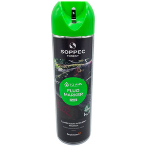 Lesnický fluorescenčně zelený sprej Soppec Fluo Marker ke značkování v lese