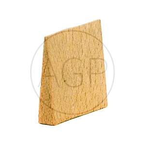 Klínek z tvrdého dřeva o šířce cca 50 mm