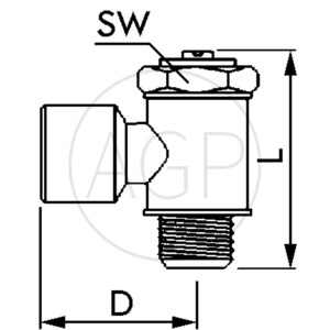 L-DRA-1/4-F-1/4-MSv Regulační zpětný ventil Typ A