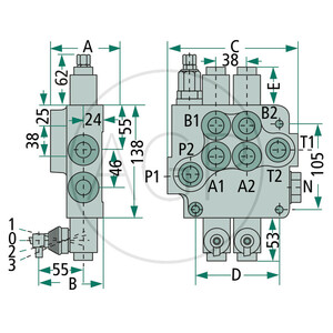 Mono valve P40 GKZ1-11