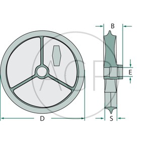 Kolo hladké pro Cambridge válce průměr 510 mm univerzální