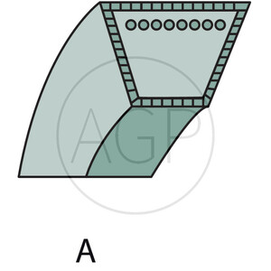 Klínový řemen 5/8" x 105,2" žací pro zahradní traktory 41" MTD, Gutbrod, Yard Man