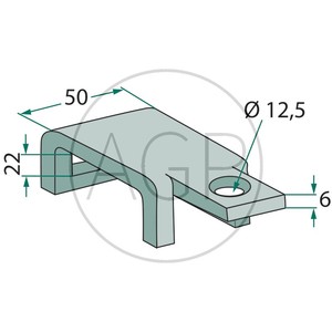 Držák pera kombinátoru pro pero kombinátoru 32 x 10 mm, rámy 50 x 12 mm