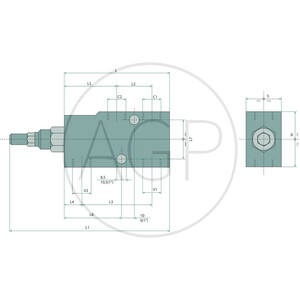 Brzdový ventil SBV-EI-12 s přípojem BSP 3/4"